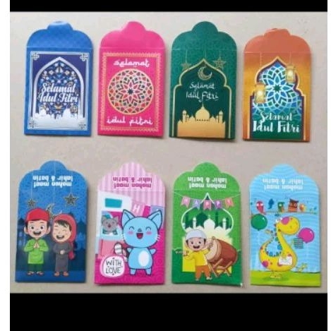 

Amplop Lebaran 10pcs/Amplop Lebaran Motif/Amplop Lebaran Karakter/Amplop Idul Fitri Anak Lucu Rajawali Party