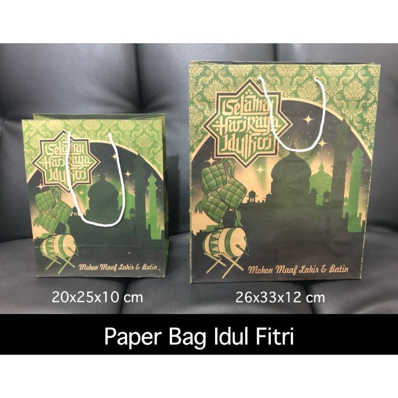 

Paperbag Lebaran isi 12pcs/Paperbag Idul Fitri perLusin/Tas Kertas Parcel/Goodiebag Idul Fitri 12pcs Rajawali Party