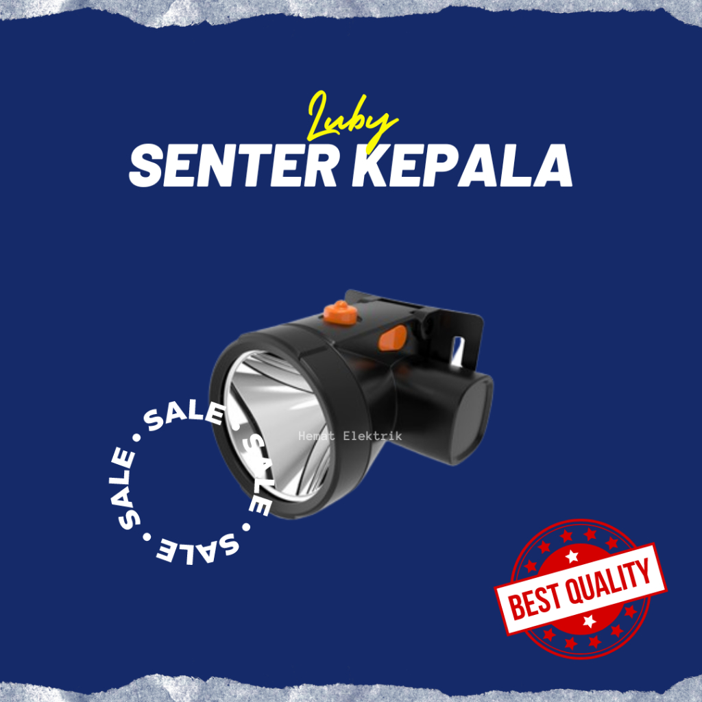 Senter Kepala Super Terang Luby 7W Tahan Lama Headlamp Outdoor Camping Mancing