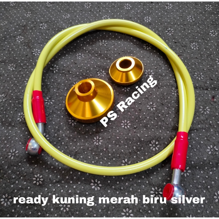 PROMO PAKET SELANG REM DEPAN + GEARBOX GIR BOX CNC MOTOR HONDA MATIC DAN BEBEK  BEAT VARIO SCOOPY SU