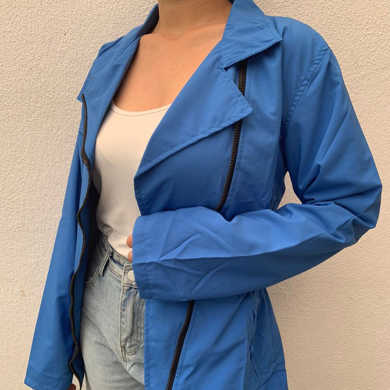 Lure Jacket Wanita Olahraga Jaket Motor Resleting depan