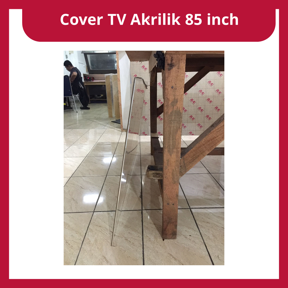 Cover tv akrilik 85inch