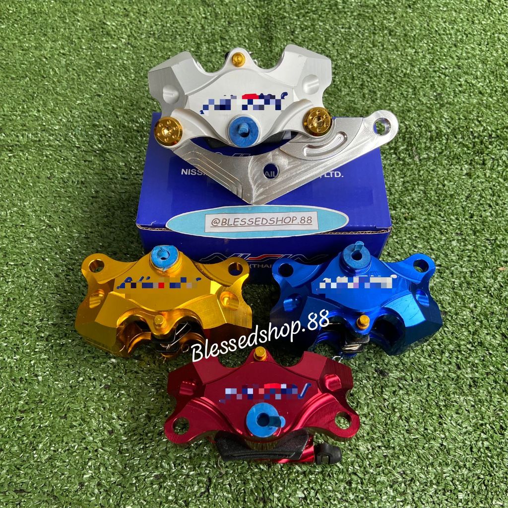 Baru Paketan Kaliper 2 Piston + 2 Baut + Breket 220Mm Vixion F1Zr Rx-King New Scorpio Jupiter-Z