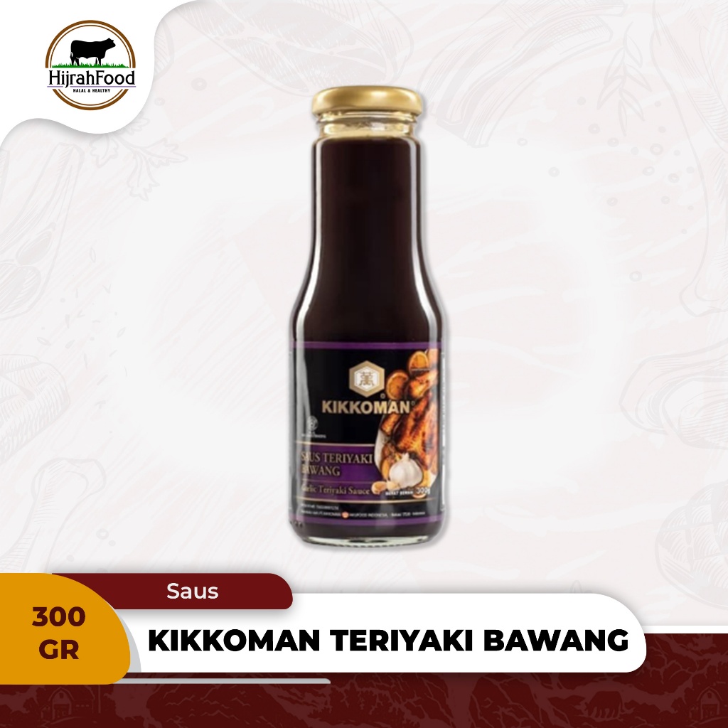 

Kikkoman Saus Teriyaki Bawng Garlic Teriyaki Sauce 300 gram Halal
