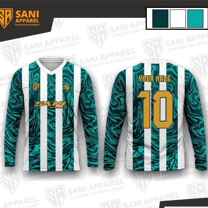 Jersey Bola Vintage Lengan Panjang