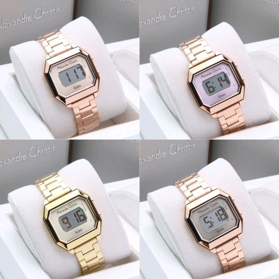 JAM TANGAN WANITA ALEXANDRE CHRISTIE AC 9395 AC9395 DIGITAL ORIGINAL