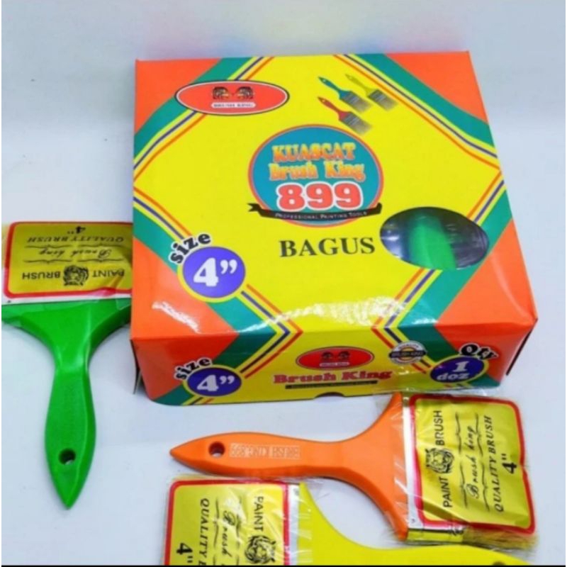 

Kuas Cat Gagang Plastik Paint Brush King 889 3" Inch