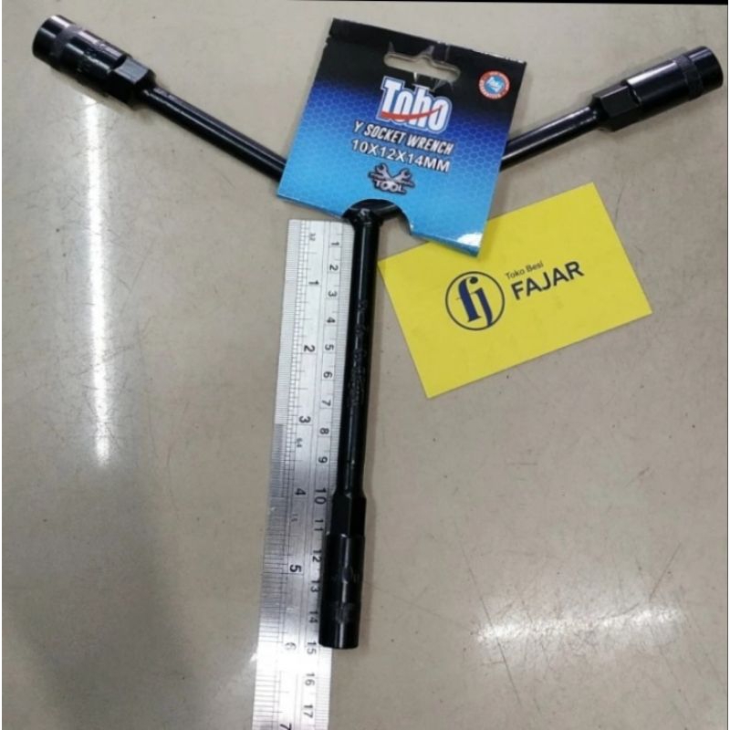 Kunci Y socket wrench T sock  cabang 3 TOHO 10 12 14