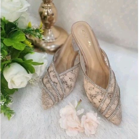 Calista Primrose Glass |Selop pengantin wanita |Selop wisuda|Selop pengantin murah|Selop pesta