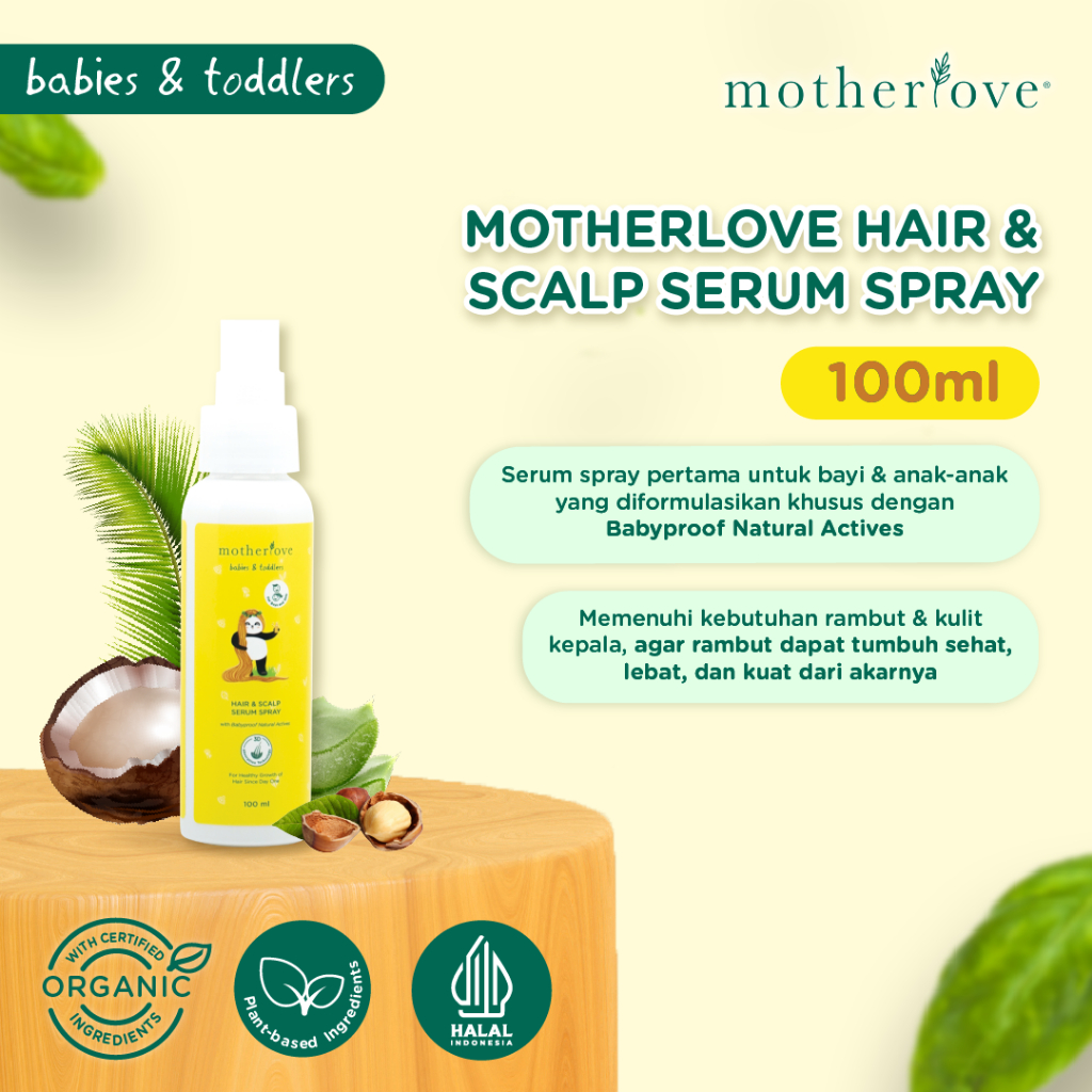 Motherlove Hair &amp; Scalp Serum - Serum Penumbuh Rambut Anak