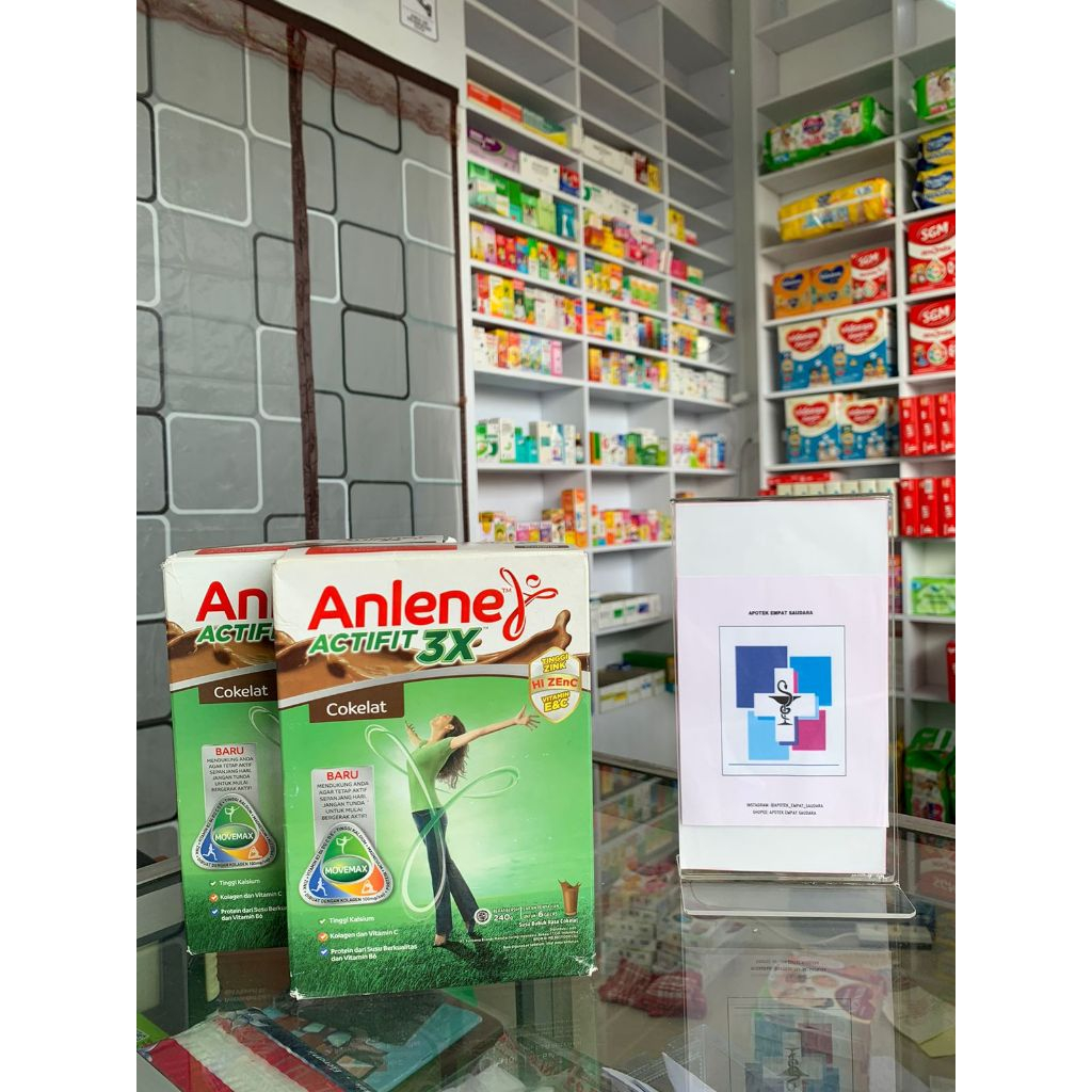 

Anlene Actifit 3X Susu Bubuk Dewasa Cokelat 240g - Nutrisi Tinggi Kalsium Untuk Tulang, Sendi, dan Otot