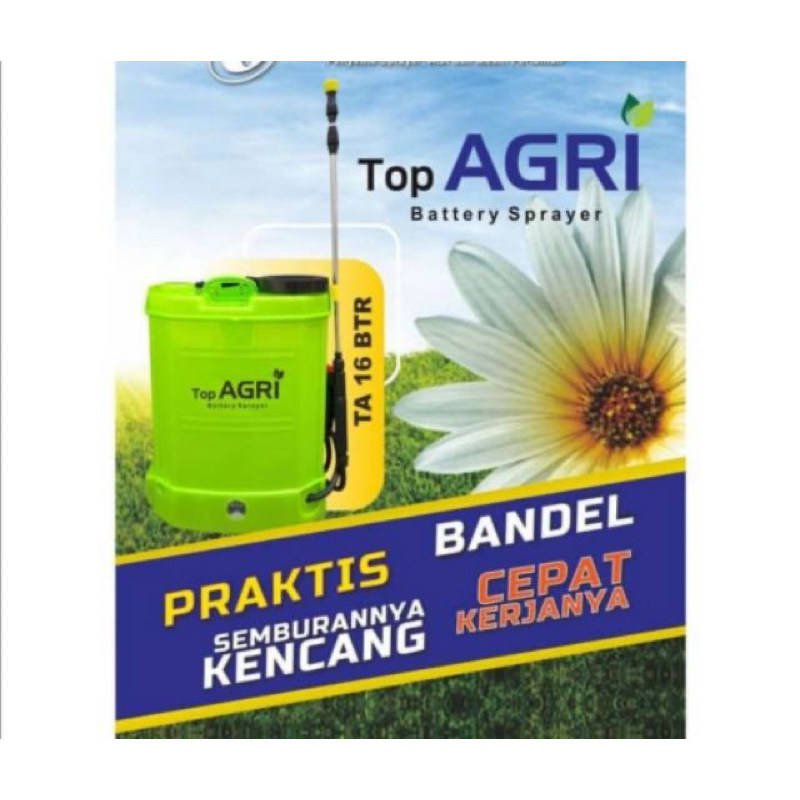 Sprayer Elektrik Baterai TOP AGRI 16L / Pressure Sprayer / Alat Semprot Tanaman