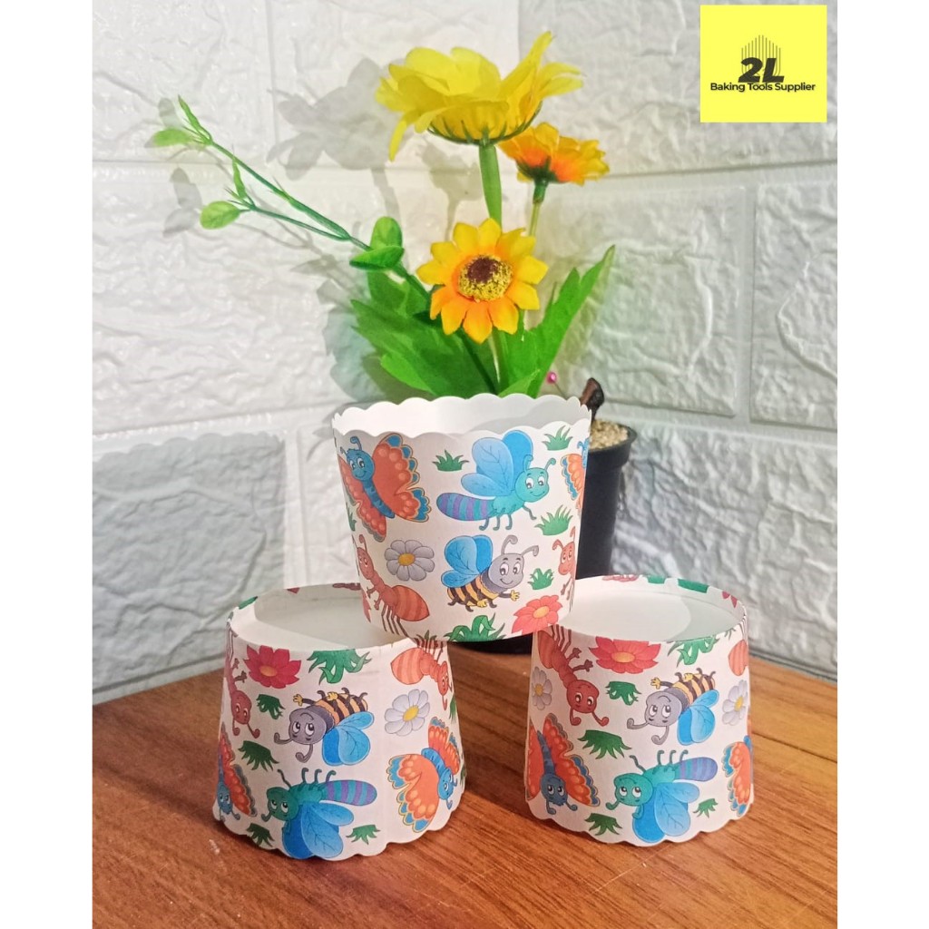 Cupcake cup muffin cup cases  paper case roti ukuran S 25 pcs