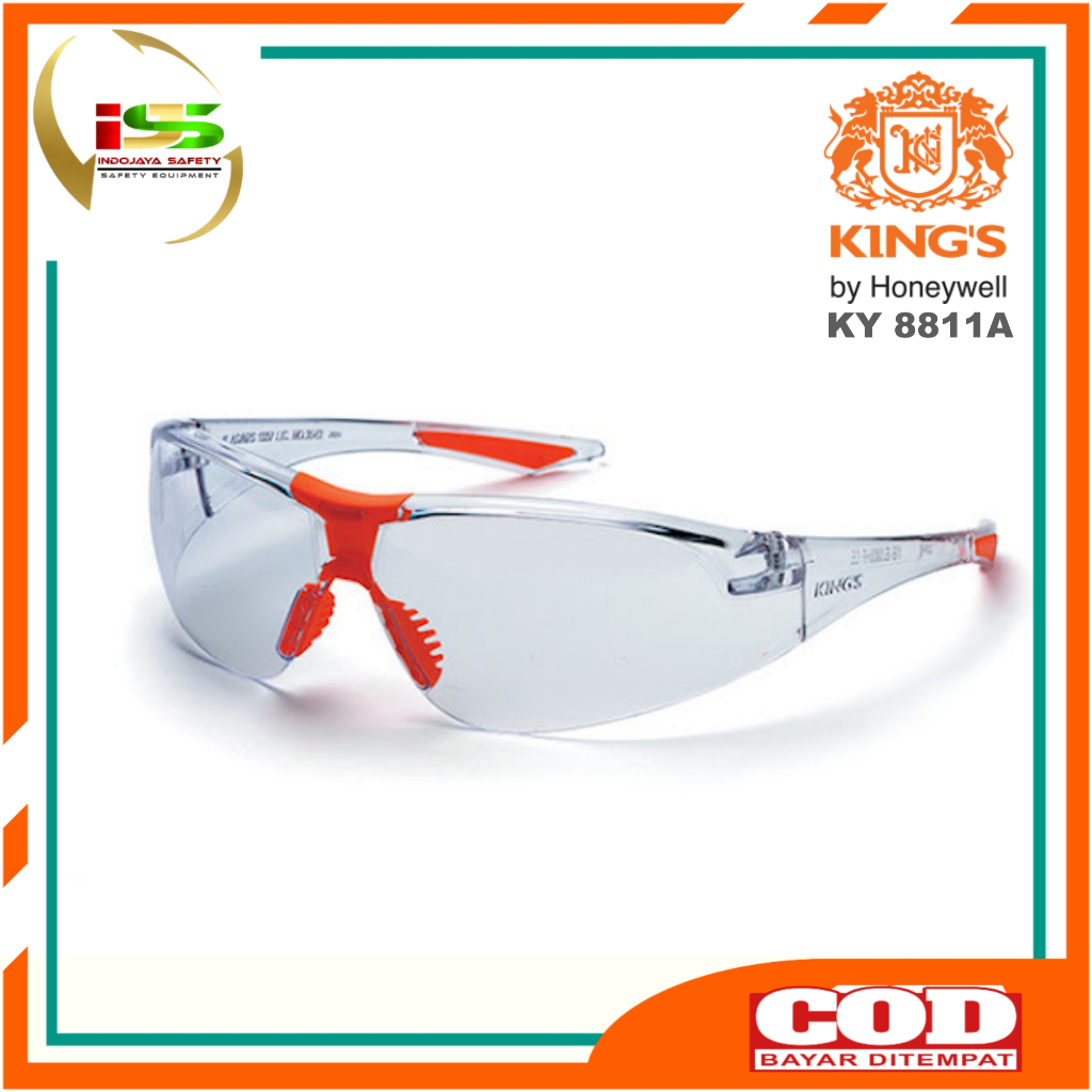 Kacamata Safety Kings KY8811A - Safety Glasses King's KY 8811A Clear