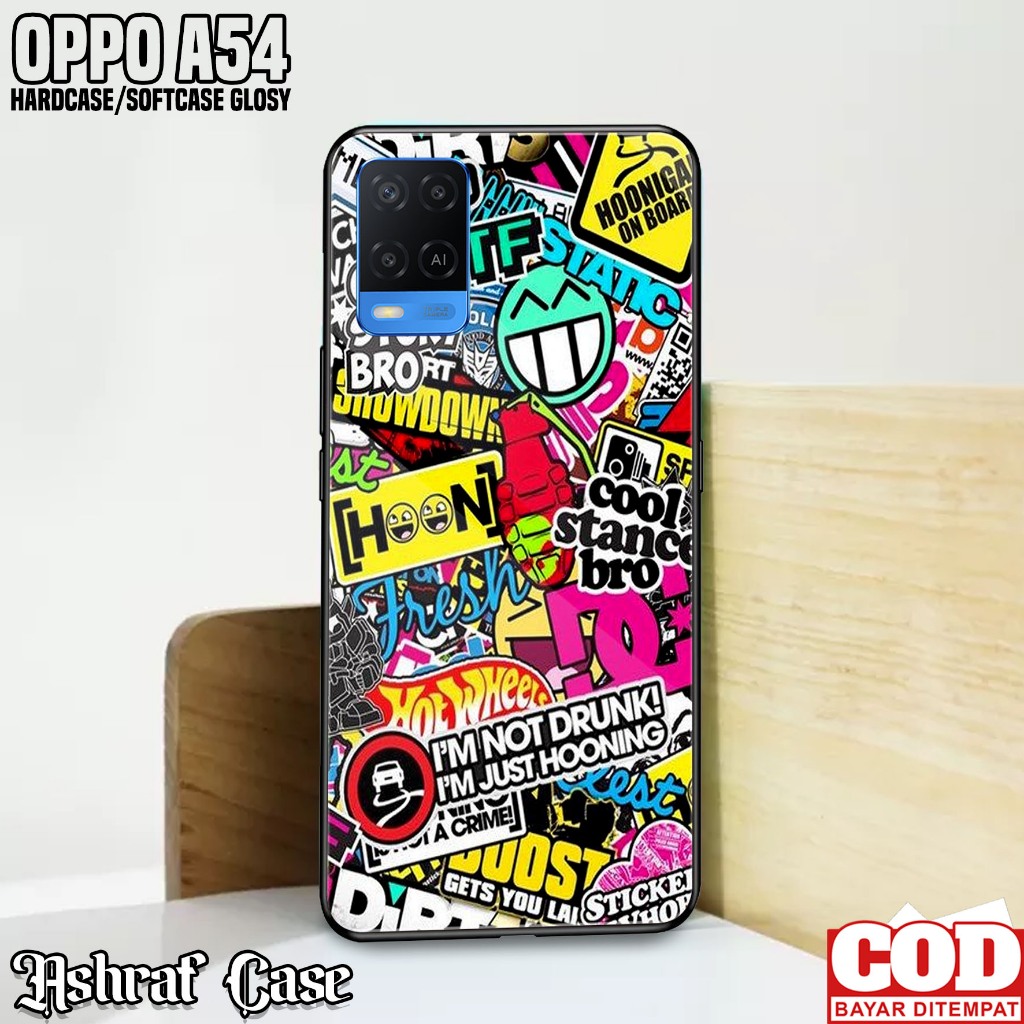Case OPPO A54 - Casing Hp OPPO A54 ( GRAFF ) Silikon Hp OPPO A54 - Softcase Glass Kaca - Kondom Hp O
