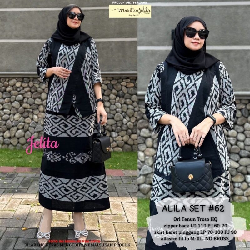 ALILA SET TENUN TROSOS ORIGINAL BERLABEL MARITZA JELITA