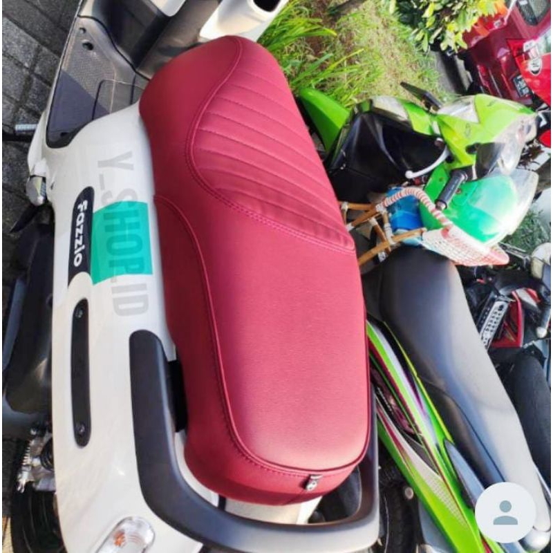 Kulit Jok Custom Modifikasi Yamaha Fazzio Lux Neo Model Caferacer Mbatech