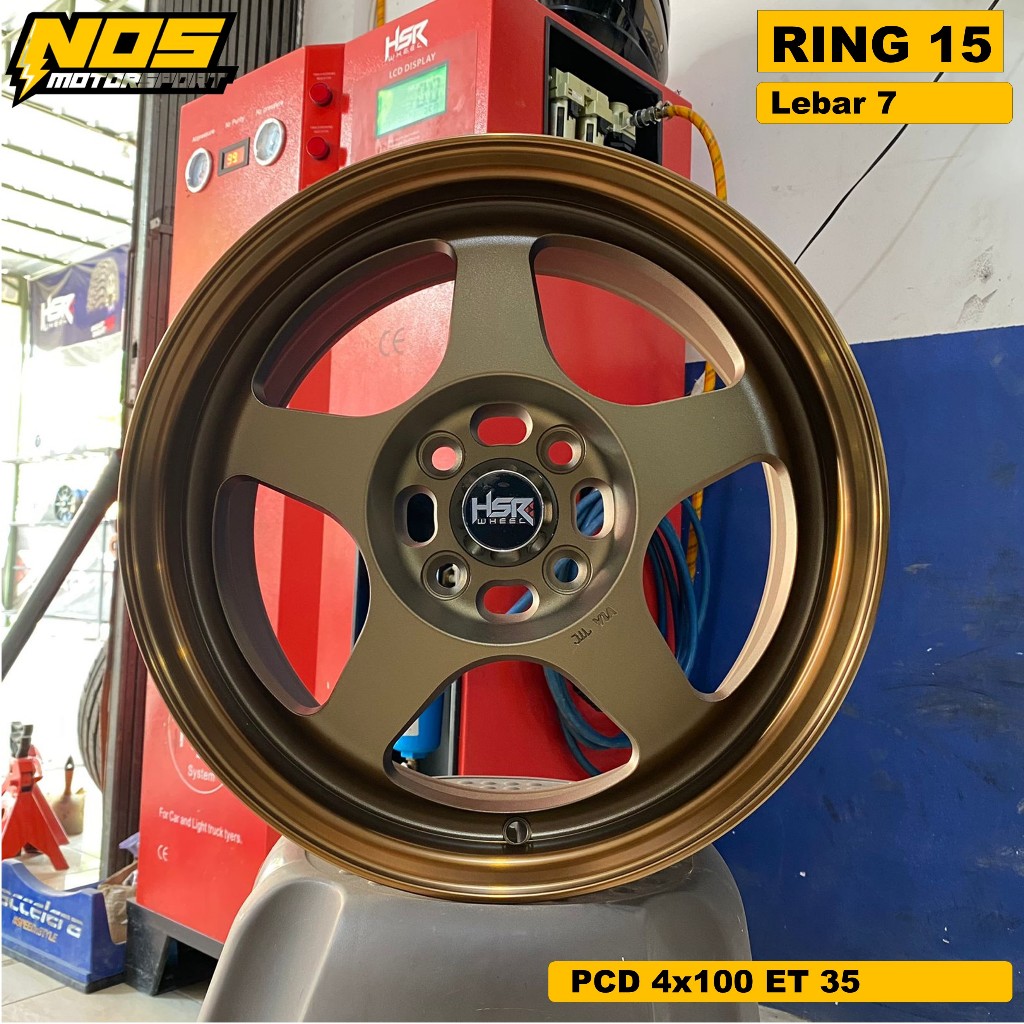 Velg hsr gobo ring 15 warna bronze lubang baut 4 lebar 7 et 35 terbaru