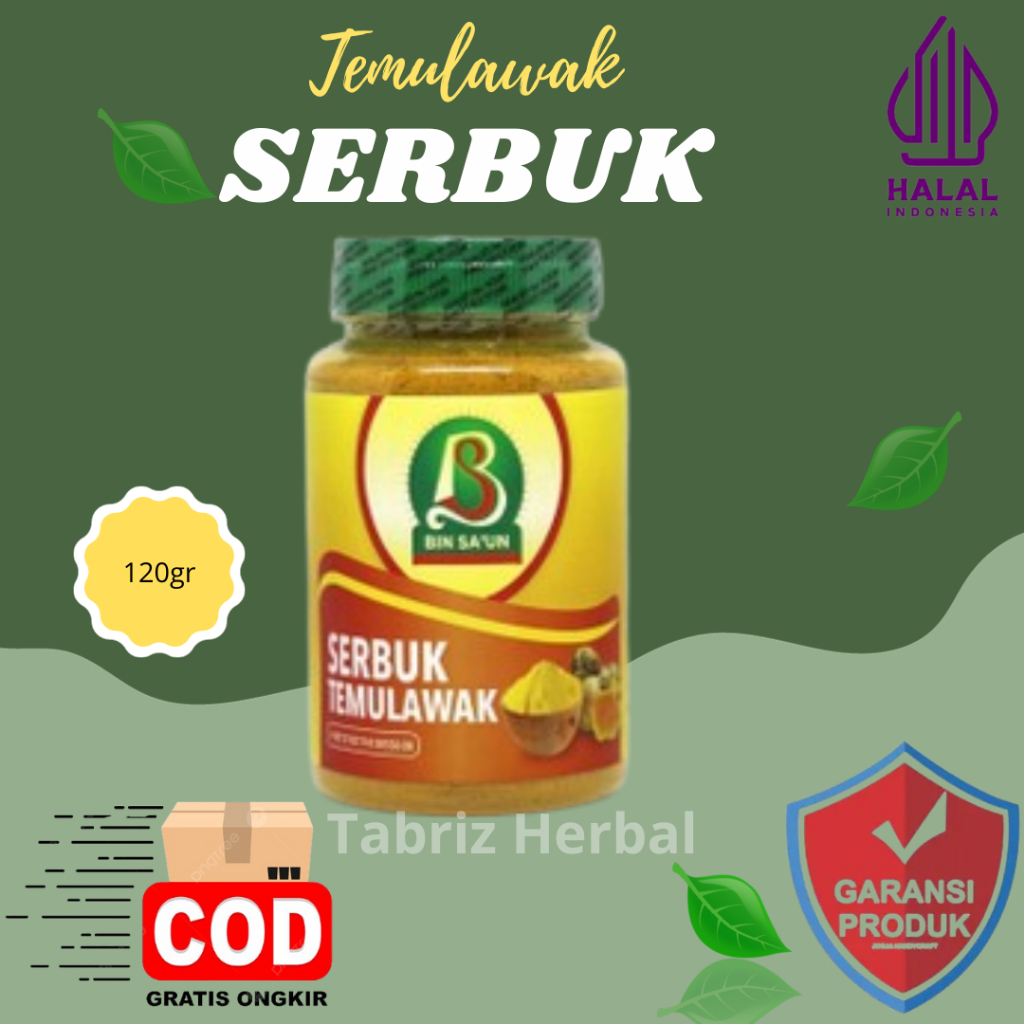 

serbuk temulawak 120 gram serbuk temulawak Murni tanpa campuran