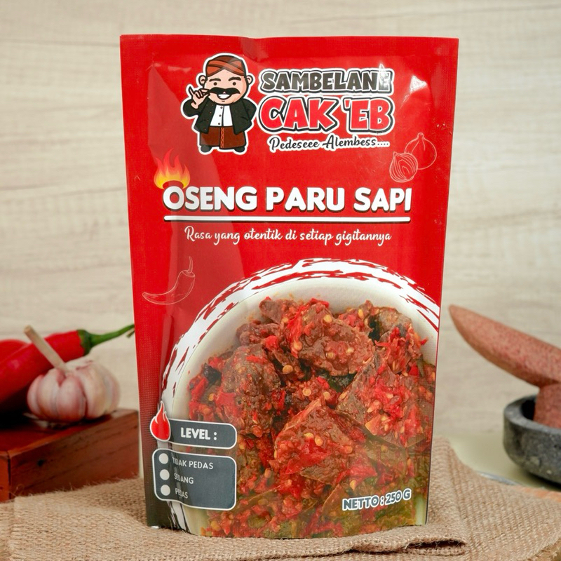 

OSENG PARU SAPI 250gr PEDAS SAMBELANE CAK EB