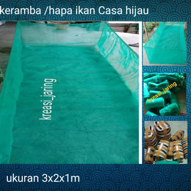 jaring keramba ikan hapa ikan 3x2x1m Casa hijau