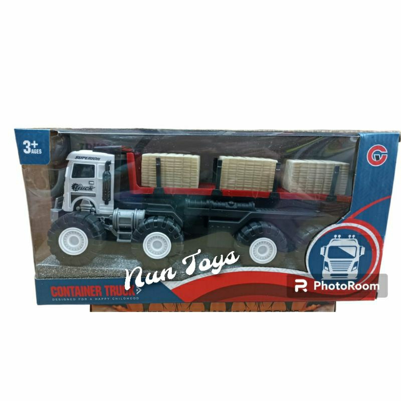 Mainan Diecast Truck Container