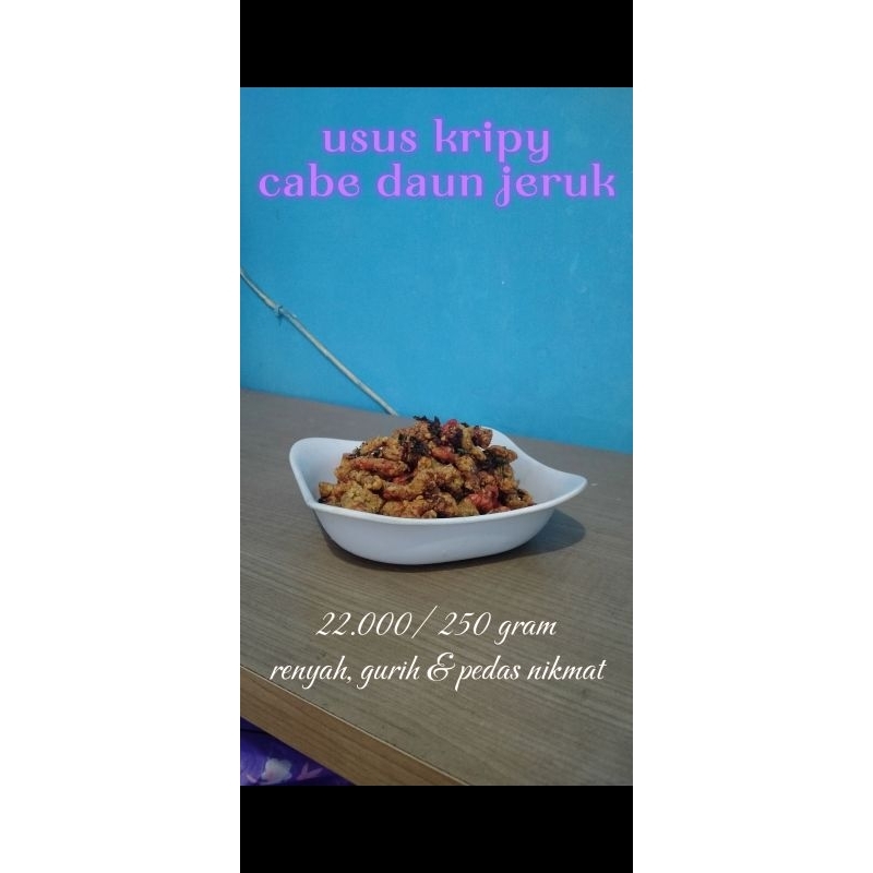 

usus Krispy rasa cabe daun jeruk