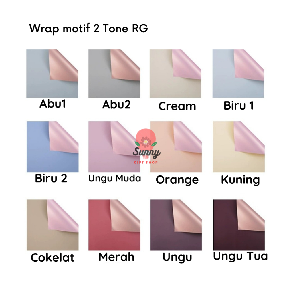 

[GROSIR] Double Tone Wtih Rosegold / Flower Wrap / Kertas Bunga / Bunga Buket / Kertas Wrap Bunga