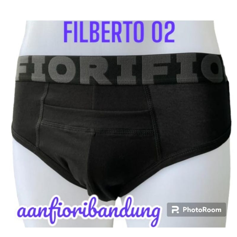 FIORI Brief Pria FILBERTO 02 Black | BRIEF Celana Dalam Pria