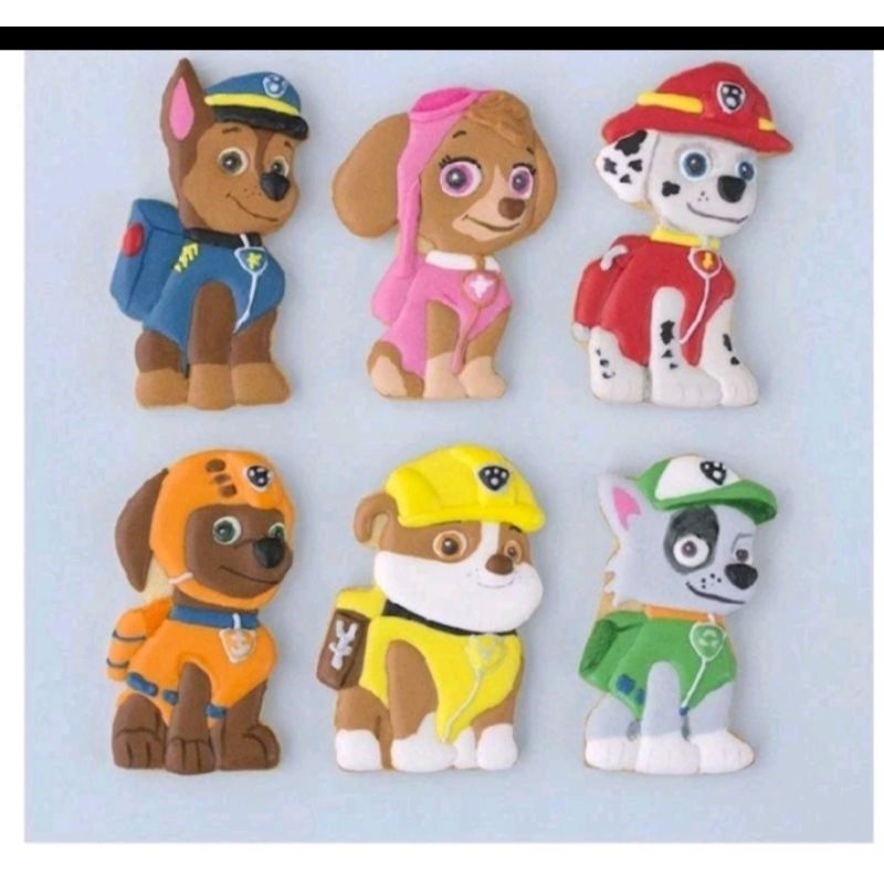 

Catanova Butter Cookies Kukis Hias Tema Paw Patrol