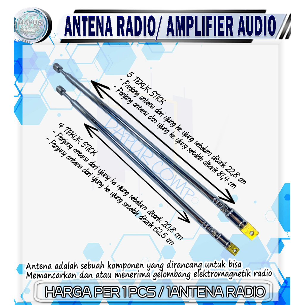 ANTENA RADIO FM / AMPLIFIER ANTENA TEKUK ANTENA AUDIO