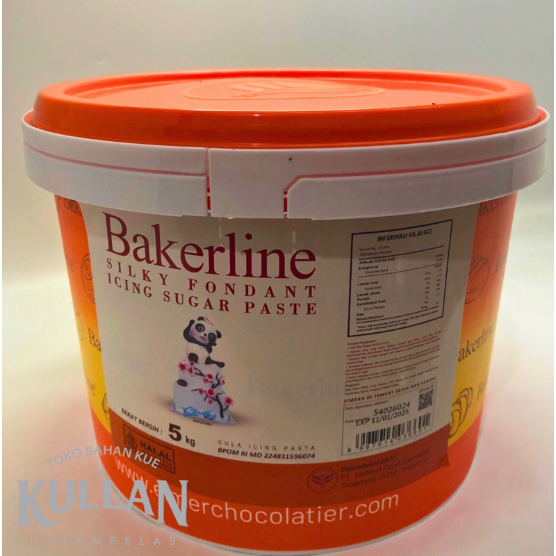 

Silky Fondant Icing Sugar Paste Bakerline Warna Putih