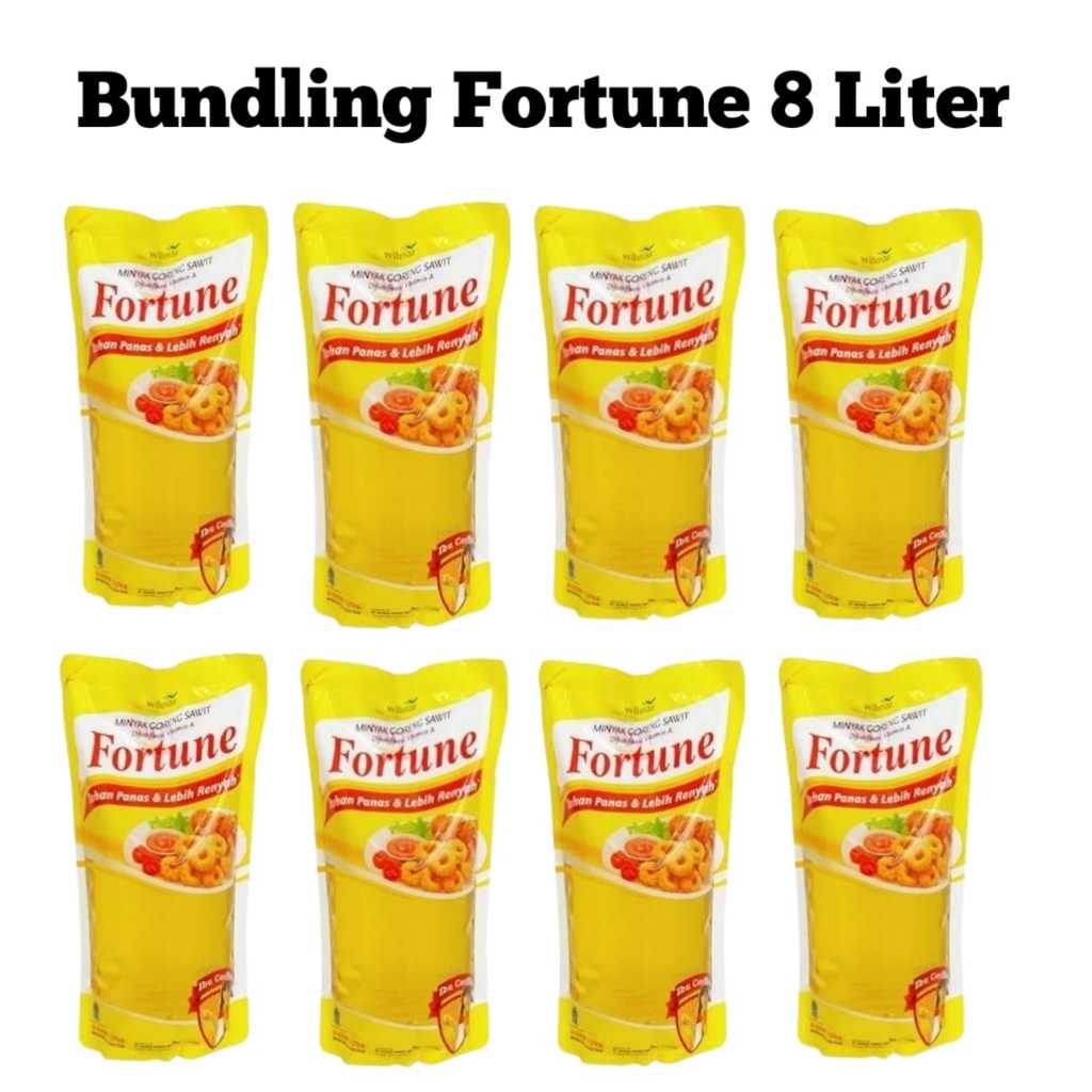 

Minyak Goreng Fortune 1 Liter Isi 8pcs - Paket Bundling Minyak Goreng Fortune