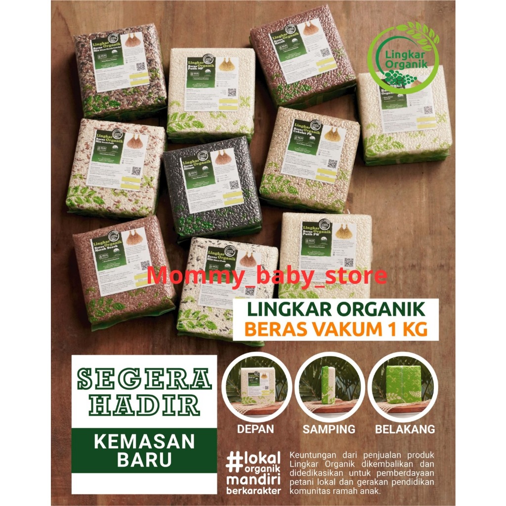 

MPASI//LINGKAR ORGANIK - BERAS ORGANIK 1 KG/KEMASAN VAKUM