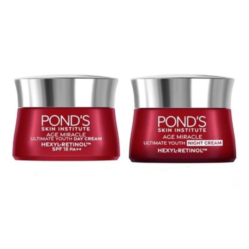 Ponds Age Miracle Day Cream 9g & Night 9g / Krim Ponds Age Miracle Siang dan Malam / IM