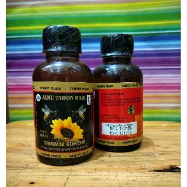 Jamu kuat lelaki tawon madu tangkar ginseng 150ml