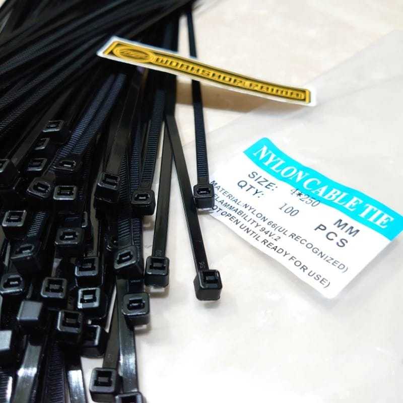 Tali Kabel Tis Cable Ties insulock Insulok ripet 4 x 250mm 250 mm panjang 25cm 25 cm