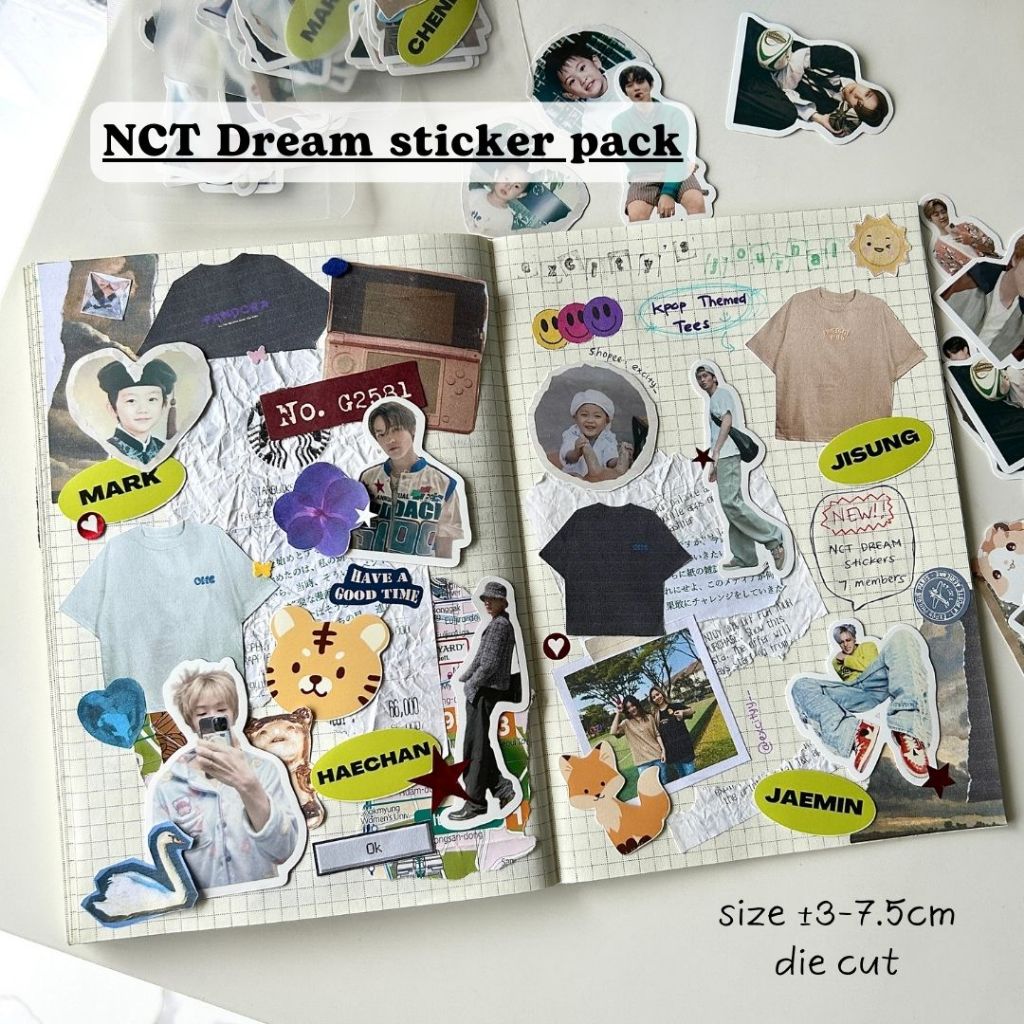 

Sticker Pack NCT Dream 7 Member / Kpop Stiker Set Vynil Matte Die Cut