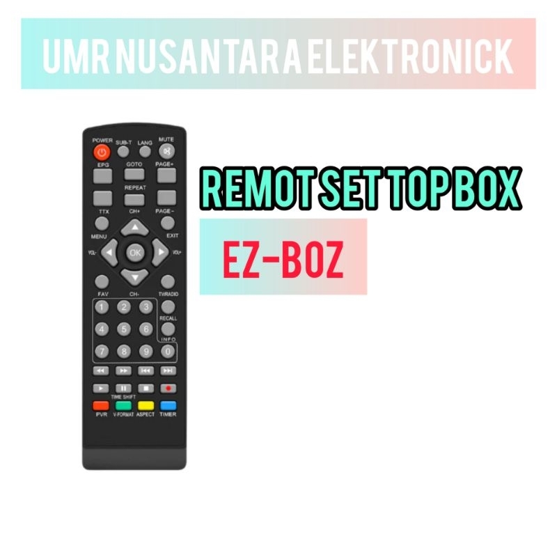 remot set top box EZ-BOZ langsung pakai