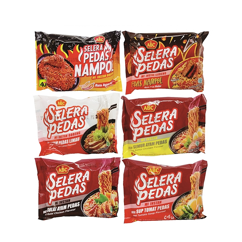 

Mi ABC Selera Pedas - Mie Instan Pedas Spesial - 1 bks