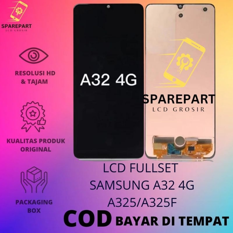 LCD FULLSET SAMSUNG A32 4G / A325 / A325F NON FINGERPRINT ORIGINAL