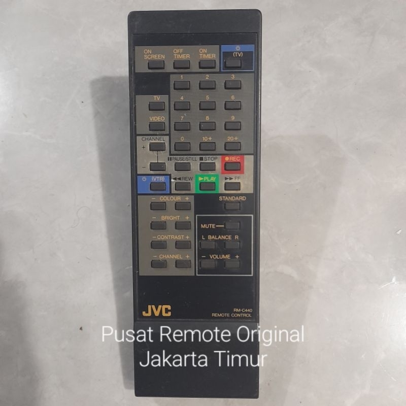 REMOTE REMOT TV JVC TABUNG RM-C440 ORIGINAL ASLI
