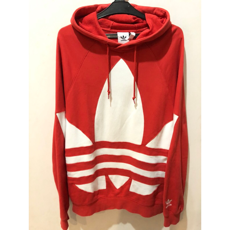 Hoodie Jumper Adidas Big Logo Trefoil