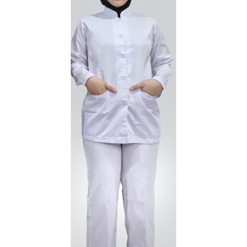 SATU STEL BAJU PERAWAT KHUSUS WANITA / JAS PERAWAT & CELANA PERAWAT
