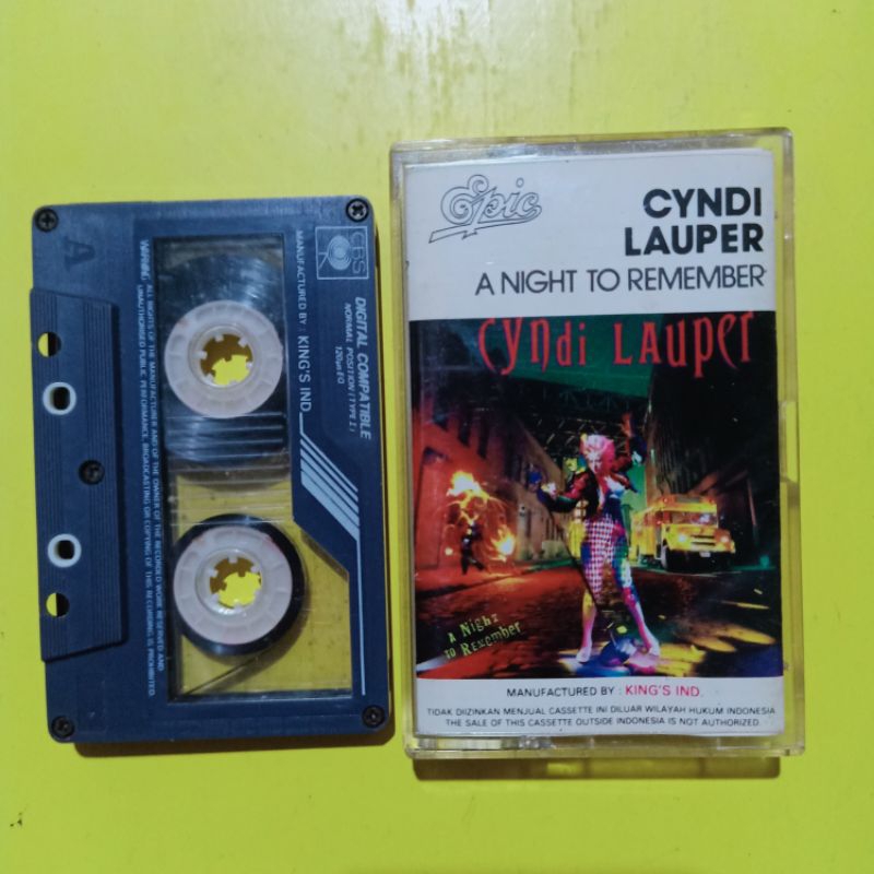 Kaset CYNDI LAUPER A Night To Remember