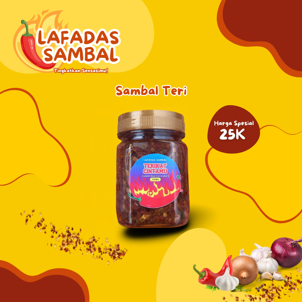 

Sambal Teri "Terikat Cintamu" by Lafadas Sambal (150ml)
