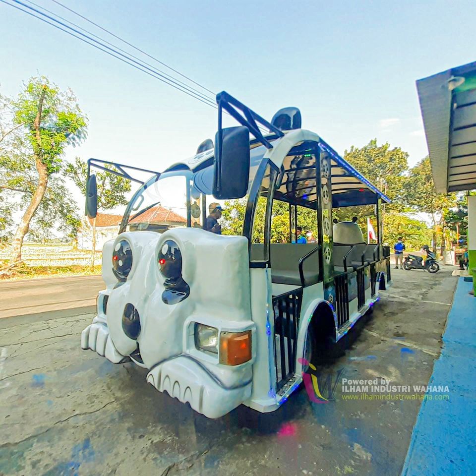 odong-odong kereta mini karakter panda