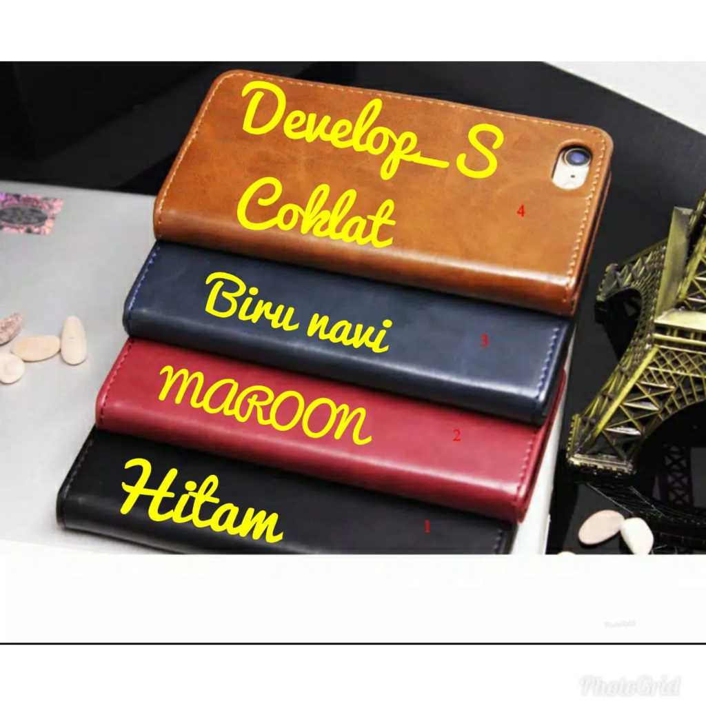 Leather Case Flip Cover Kulit Huawei Honor 8X - Honor 8A Sarung Dompet Premium