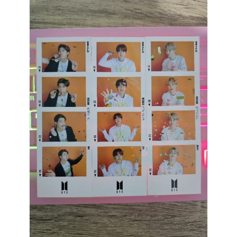 Photostrip BTS Yet to Come in Busan Namjoon YTC Seokjin YTC Jimin