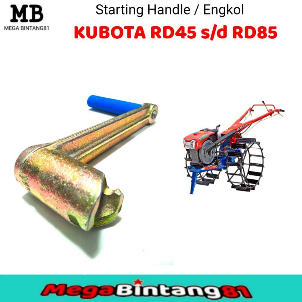 engkol mesin kubota RD85 starting handle diesel kubota RD 85